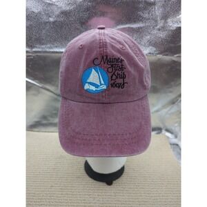 Maine's First Ship 1607 cotton Bath Maine Cap Baseball Hat Adjustable
